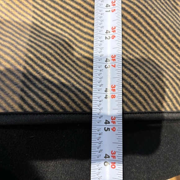 Ikebehar Soft Open-Front Poncho Wrap – Neutral Block Pattern – One Size - Picture 8 of 10